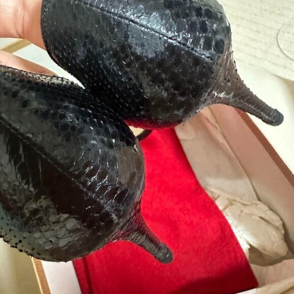 Christian Louboutin Pumps Heel Leather Black - Picture 4 of 8